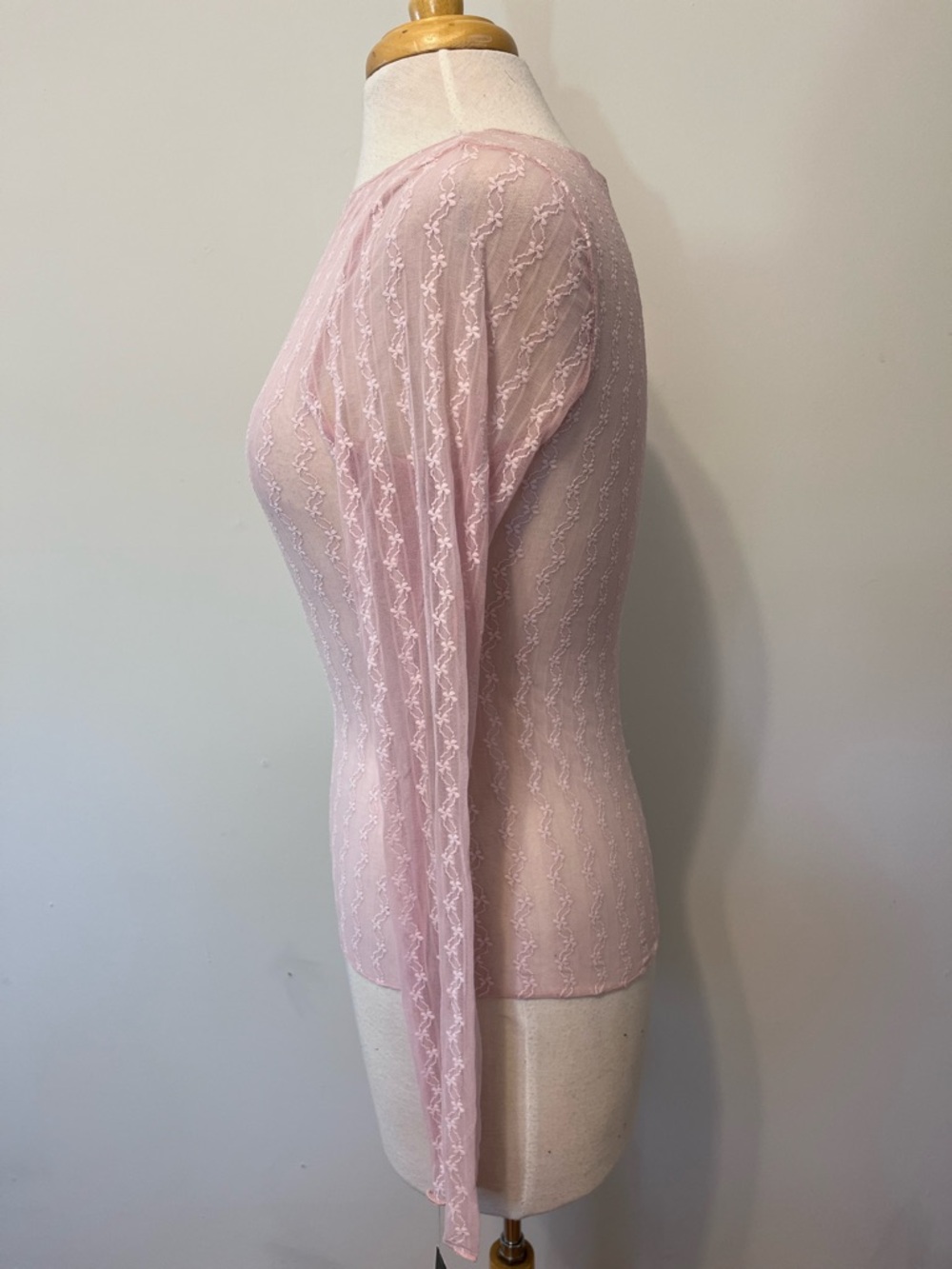 New Wild Fable Sheer Pastel Rose Pink Mesh Fairy ballerina Top Size XXS - Picture 2 of 7